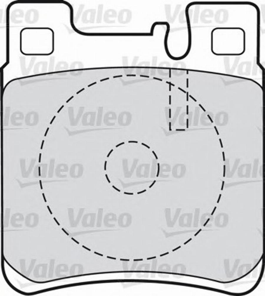 Valeo 551727 - Гальмівні колодки, дискові гальма autocars.com.ua