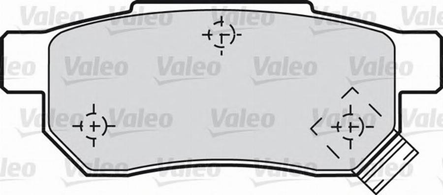 Valeo 551728 - Тормозные колодки, дисковые, комплект autodnr.net