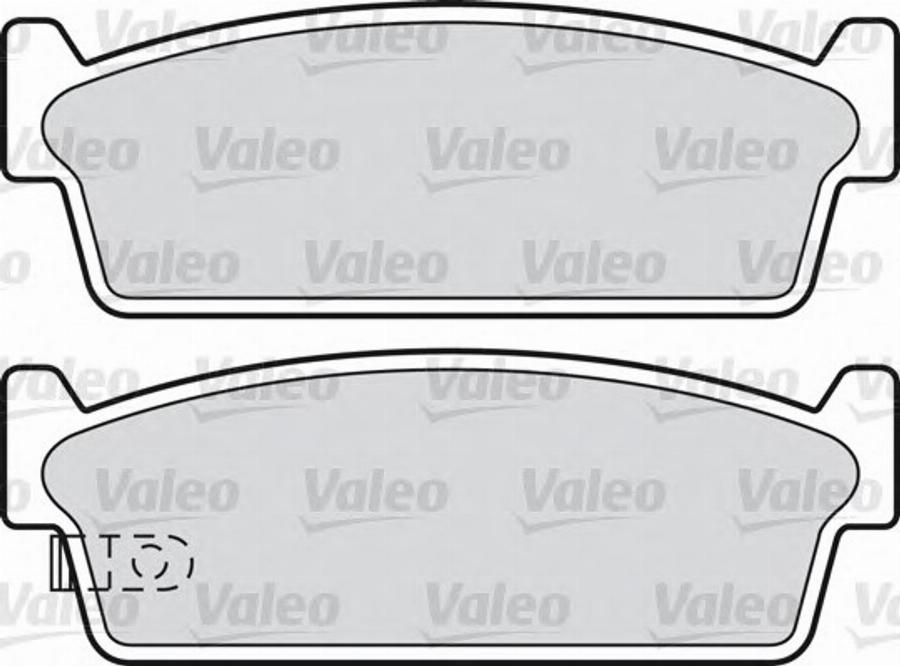 Valeo 551733 - Тормозные колодки, дисковые, комплект avtokuzovplus.com.ua