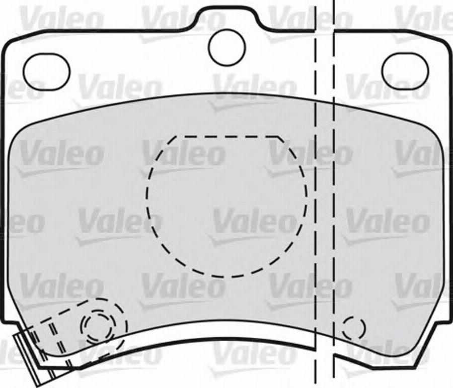 Valeo 551736 - Тормозные колодки, дисковые, комплект avtokuzovplus.com.ua