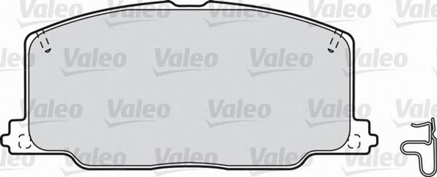 Valeo 551740 - Гальмівні колодки, дискові гальма autocars.com.ua