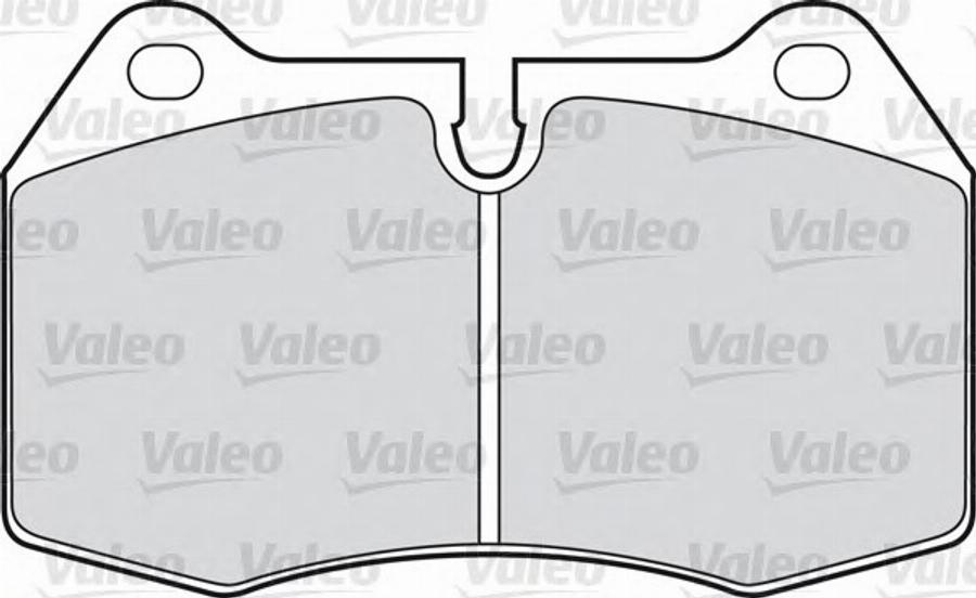 Valeo 551747 - Гальмівні колодки, дискові гальма autocars.com.ua