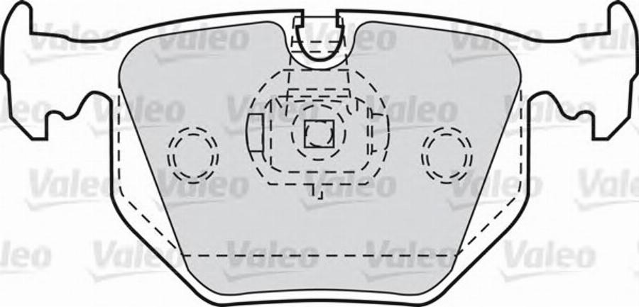 Valeo 551752 - Тормозные колодки, дисковые, комплект avtokuzovplus.com.ua