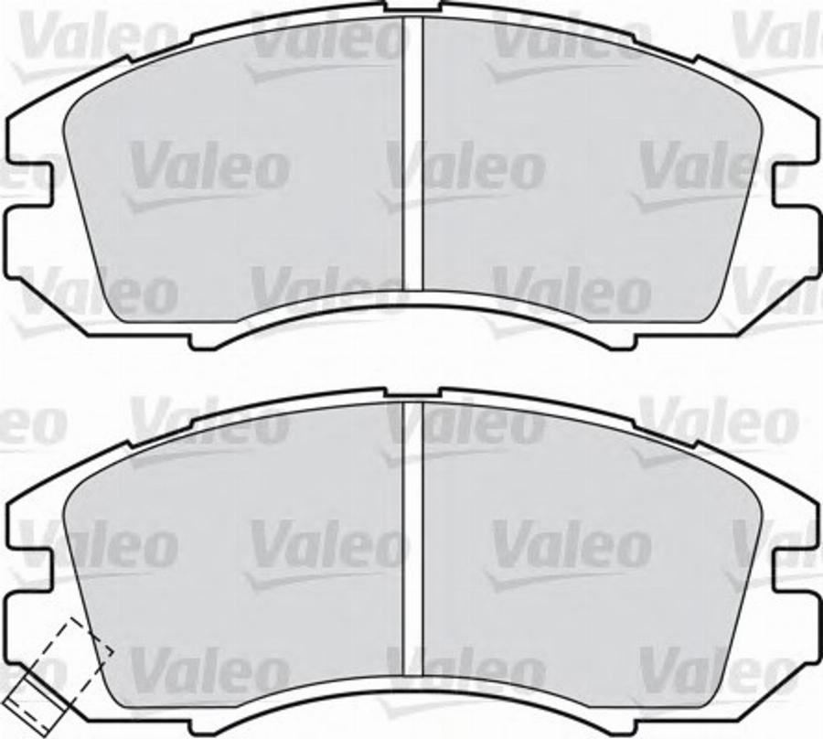 Valeo 551753 - Тормозные колодки, дисковые, комплект avtokuzovplus.com.ua