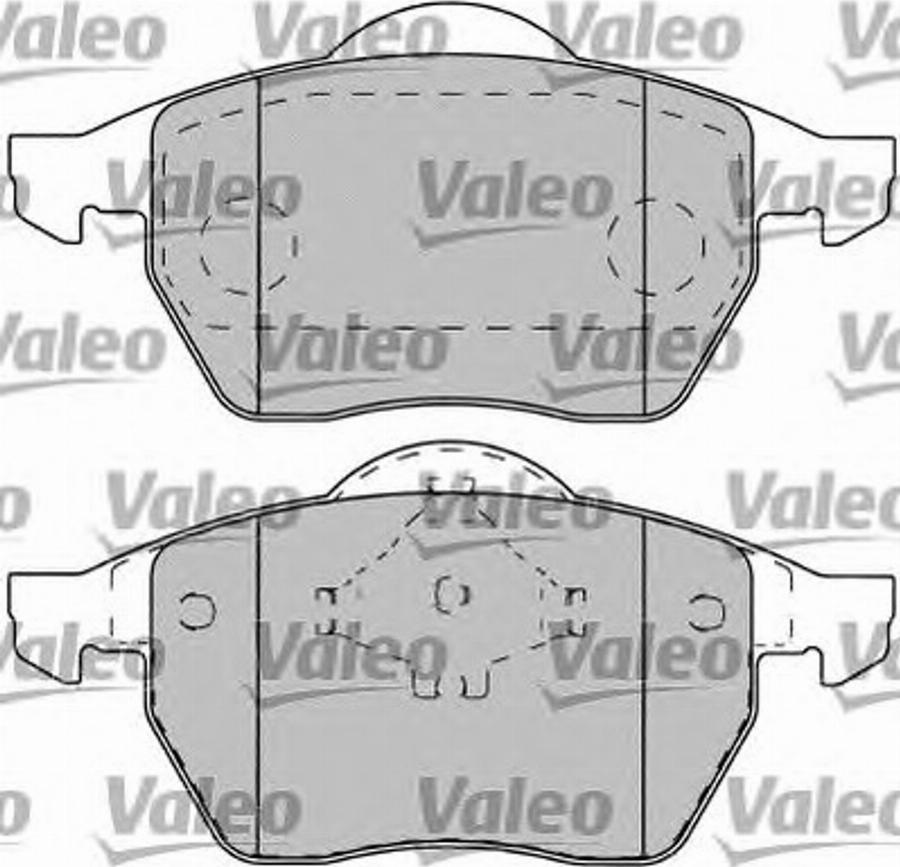 Valeo 551769 - Гальмівні колодки, дискові гальма autocars.com.ua