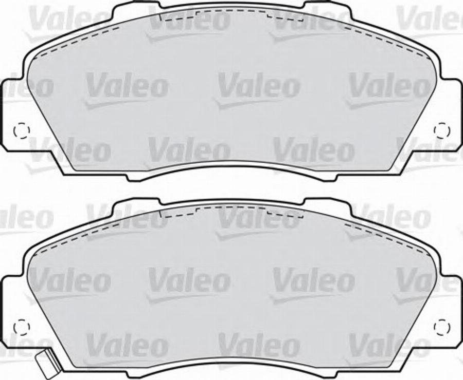 Valeo 551772 - Гальмівні колодки, дискові гальма autocars.com.ua