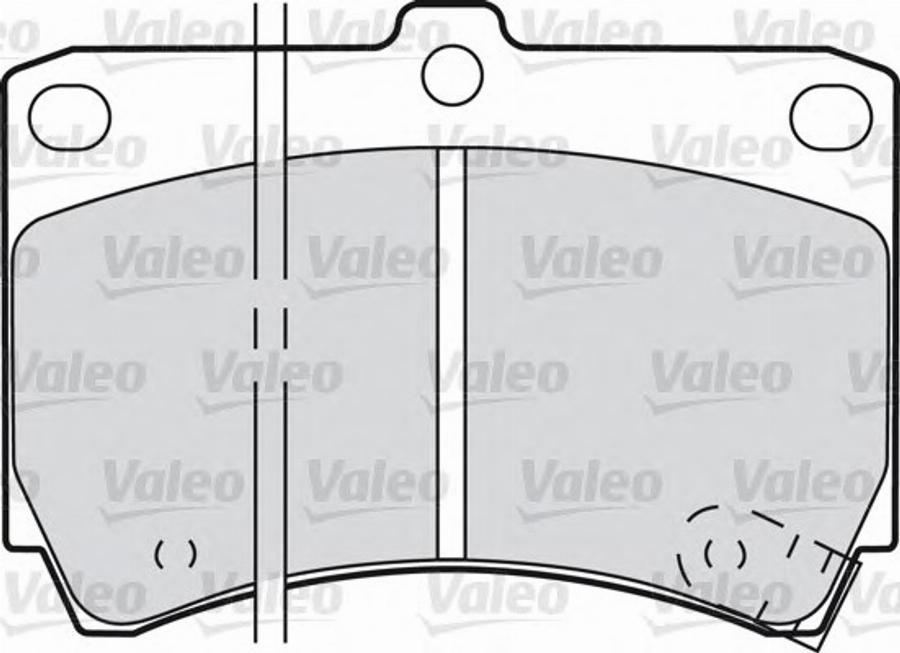 Valeo 551773 - Тормозные колодки, дисковые, комплект avtokuzovplus.com.ua