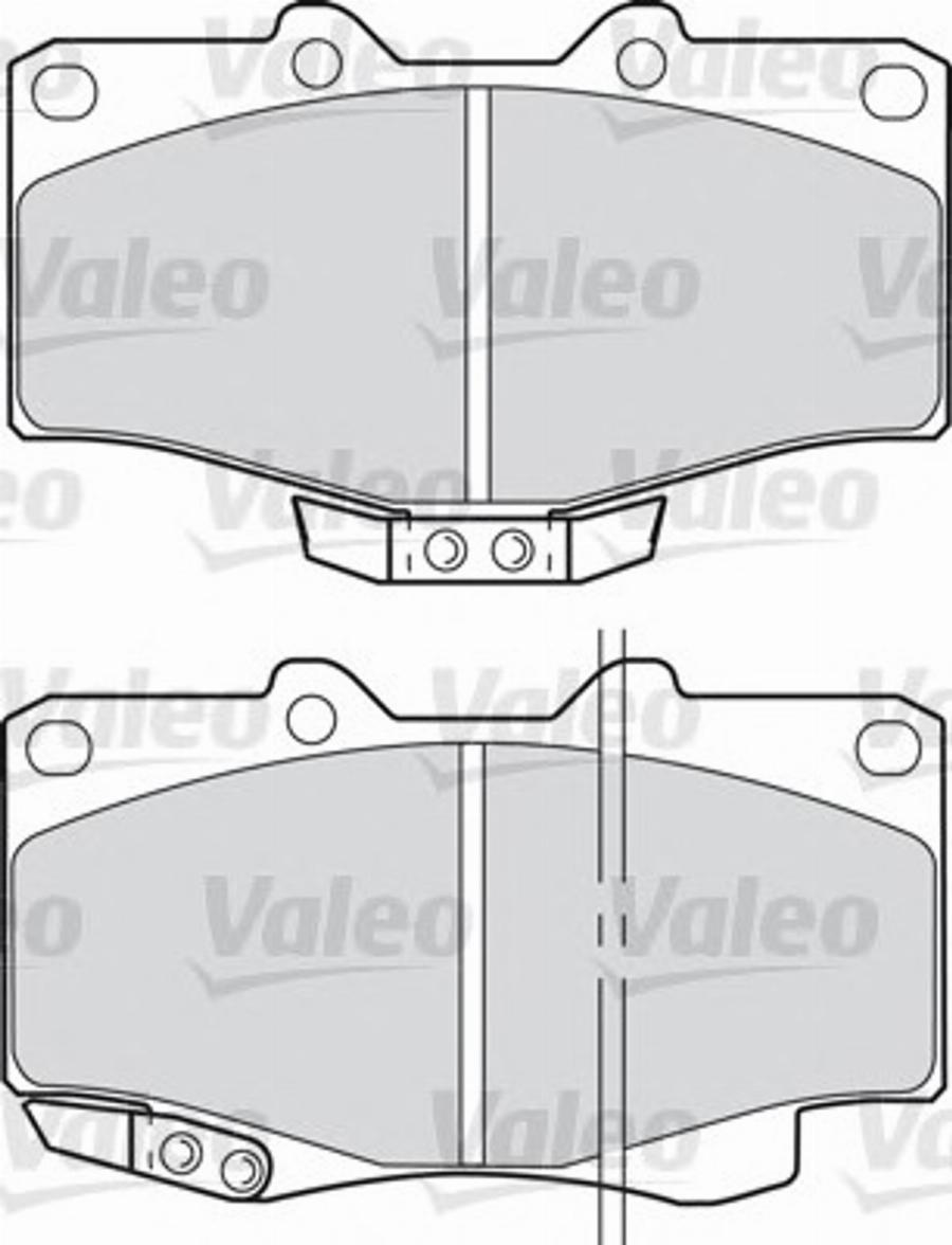 Valeo 551784 - Тормозные колодки, дисковые, комплект avtokuzovplus.com.ua