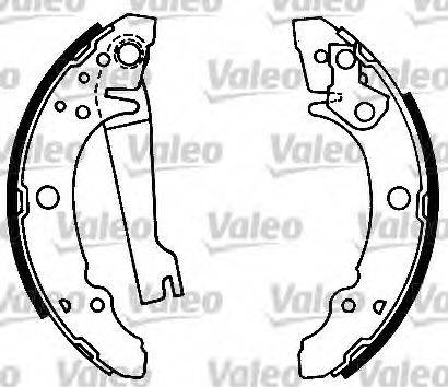 Valeo 553600 - Комплект тормозных колодок, барабанные autodnr.net