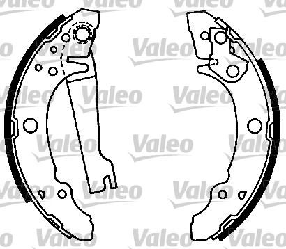 Valeo 553601 - Комплект тормозных колодок, барабанные autodnr.net