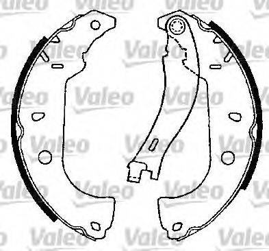 Valeo 553662 - Комплект гальм, барабанний механізм autocars.com.ua