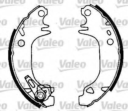 Valeo 554653 - Комплект гальм, барабанний механізм autocars.com.ua
