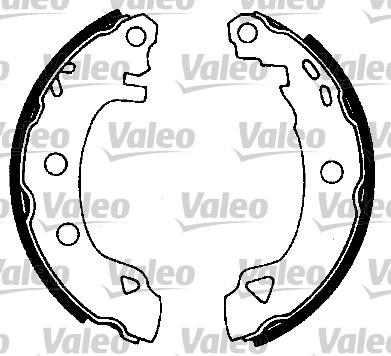 Valeo 553711 - Комплект гальм, барабанний механізм autocars.com.ua