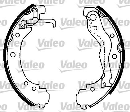 Valeo 553720 - Комплект тормозных колодок, барабанные avtokuzovplus.com.ua