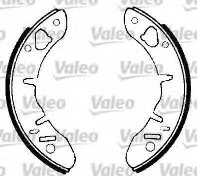 Valeo 553759 - Комплект гальм, барабанний механізм autocars.com.ua