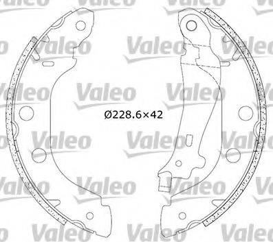 Valeo 554770 - Комплект гальм, барабанний механізм autocars.com.ua