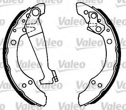 Valeo 554705 - Комплект тормозных колодок, барабанные autodnr.net