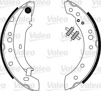 Valeo 554902 - Комплект тормозных колодок, барабанные avtokuzovplus.com.ua