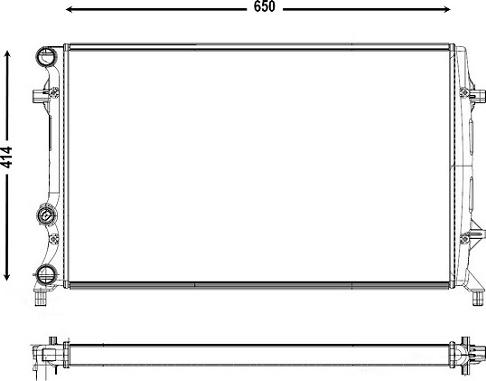 VALEO 556220 - Радіатор, охолодження двигуна autocars.com.ua
