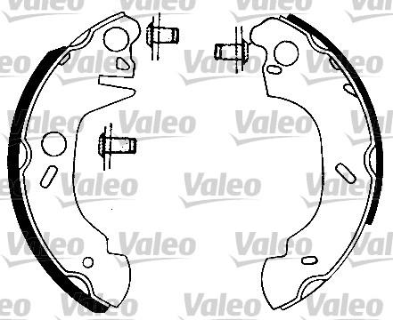 Valeo 562073 - Комплект гальм, барабанний механізм autocars.com.ua