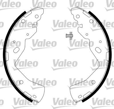 Valeo 564035 - Комплект тормозных колодок, барабанные avtokuzovplus.com.ua