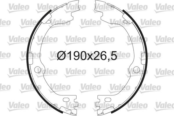 Valeo 564211 - Комплект гальм, ручник, парковка autocars.com.ua