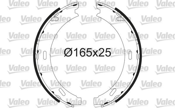 Valeo 564218 - Комплект тормозов, ручник, парковка autodnr.net