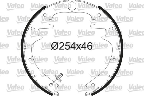 Valeo 564231 - Комплект гальм, барабанний механізм autocars.com.ua