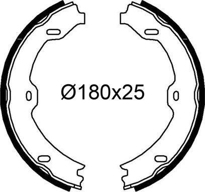 VALEO 564245 - Комплект гальм, барабанний механізм autocars.com.ua