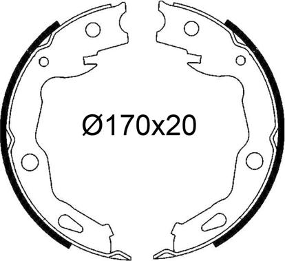 VALEO 564261 - Комплект гальм, барабанний механізм autocars.com.ua