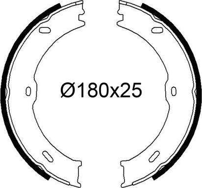 VALEO 564267 - Комплект гальм, барабанний механізм autocars.com.ua