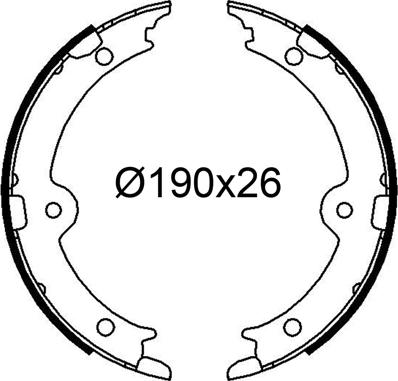 VALEO 564275 - Комплект гальм, барабанний механізм autocars.com.ua