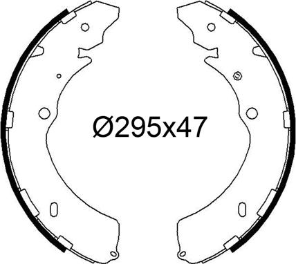 VALEO 564279 - Комплект гальм, барабанний механізм autocars.com.ua