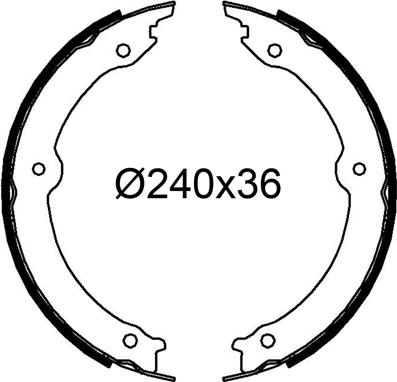 VALEO 564283 - Комплект гальм, барабанний механізм autocars.com.ua