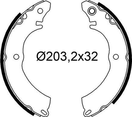 VALEO 564331 - Комплект гальм, барабанний механізм autocars.com.ua