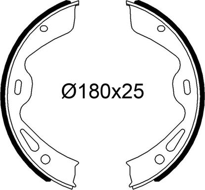 VALEO 564332 - Комплект гальм, барабанний механізм autocars.com.ua