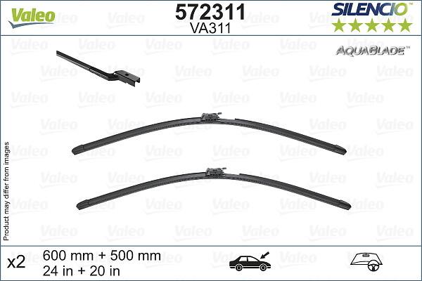 VALEO 572311 - Щітка склоочисника autocars.com.ua