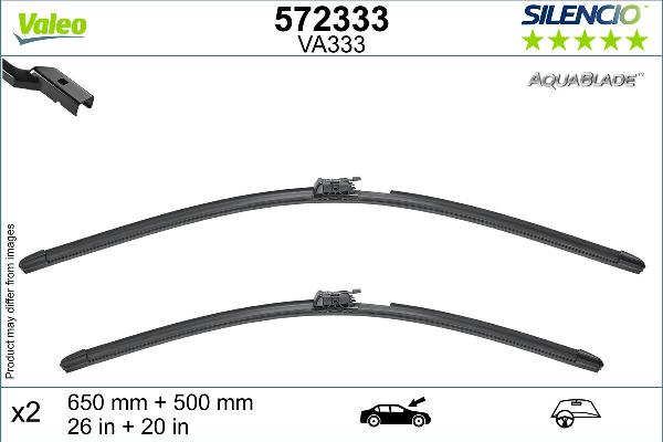 VALEO 572333 - Щітка склоочисника autocars.com.ua