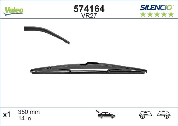 VALEO 574164 - Щітка склоочисника autocars.com.ua
