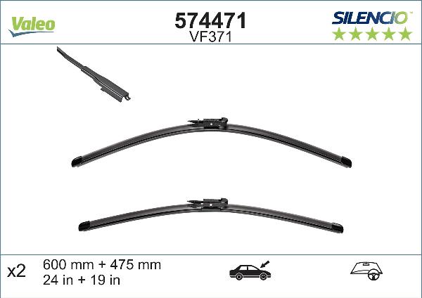 VALEO 574471 - Щітка склоочисника autocars.com.ua