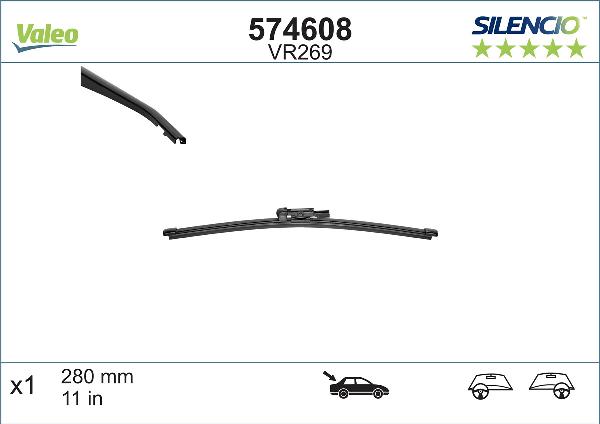 VALEO 574608 - Щітка склоочисника autocars.com.ua