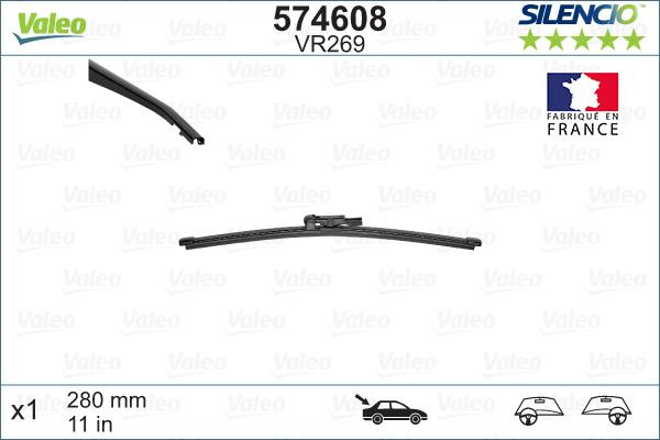 Valeo 574608 - Щітка склоочисника autocars.com.ua