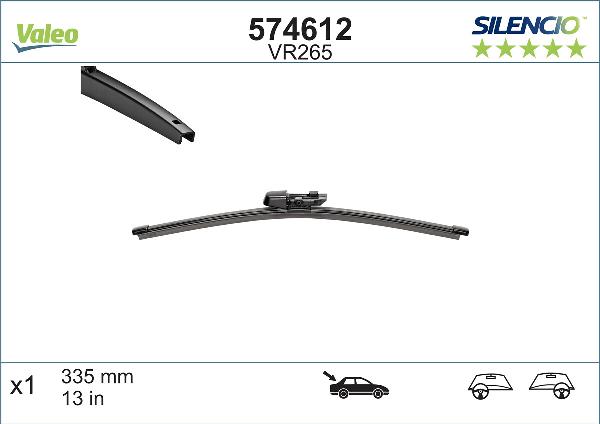 VALEO 574612 - Щітка склоочисника autocars.com.ua