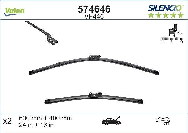 VALEO 574646 - Щітка склоочисника autocars.com.ua