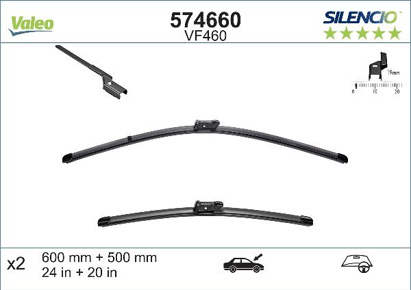 VALEO 574660 - Щітка склоочисника autocars.com.ua
