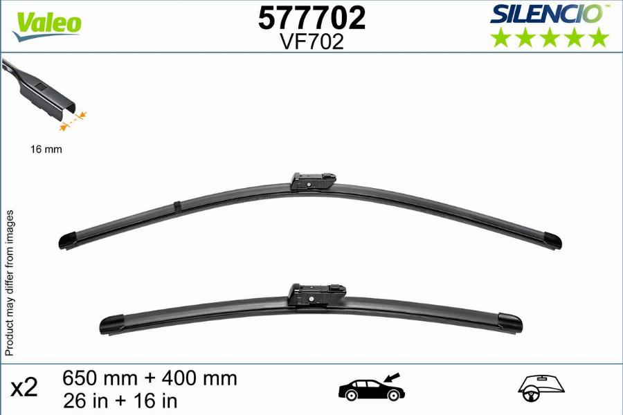 Valeo 577702 - Щітка склоочисника autocars.com.ua