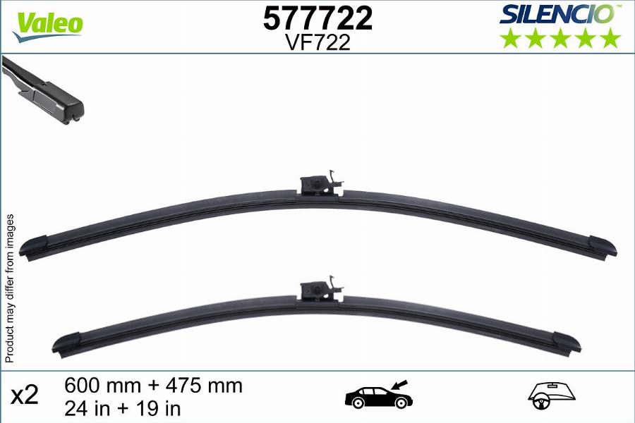 Valeo 577722 - Щітка склоочисника autocars.com.ua