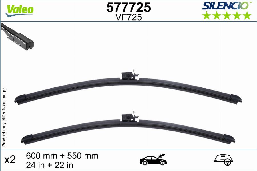 Valeo 577725 - Щітка склоочисника autocars.com.ua