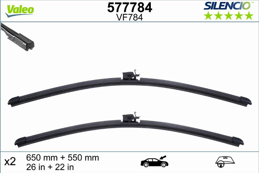 Valeo 577784 - Щітка склоочисника autocars.com.ua