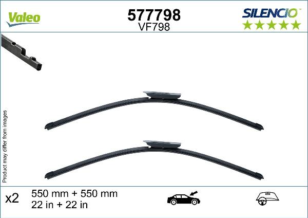 VALEO 577798 - Щітка склоочисника autocars.com.ua
